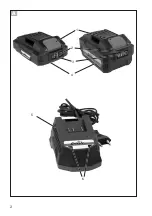 Предварительный просмотр 2 страницы Grizzly Tools GGBP-20V2AH-GGNE3-P5-QX Translation Of The Original Instructions For Use