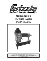 Grizzly 1 1/4" Brad Nailer T20568 Owner'S Manual preview