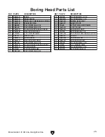 Preview for 12 page of Grizzly 21-Bit Line Boring Machine G0643 Parts List