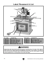 Preview for 13 page of Grizzly 21-Bit Line Boring Machine G0643 Parts List