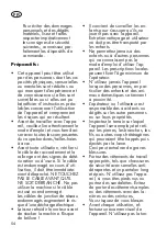 Preview for 54 page of Grizzly 72050107 Translation Of The Original Instructions For Use