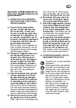 Preview for 51 page of Grizzly 80000664 Instructions For Use Manual