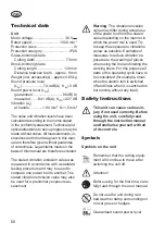 Preview for 60 page of Grizzly 80000664 Instructions For Use Manual