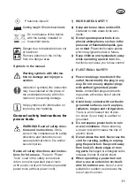 Preview for 61 page of Grizzly 80000664 Instructions For Use Manual