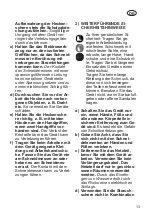 Preview for 13 page of Grizzly AGS 72-3 Lion-Set Translation Of The Original Instructions For Use