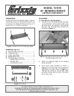 Grizzly Bending Brake T21319 Instruction Sheet предпросмотр