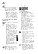 Предварительный просмотр 72 страницы Grizzly BRM 4210-20 Translation Of The Original Instructions For Use