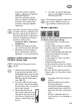 Предварительный просмотр 129 страницы Grizzly BRM 46-125 BS Translation Of The Original Instructions For Use