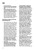 Preview for 12 page of Grizzly BRM 46-140 BSA Q-360 InStart Translation Of The Original Instructions For Use