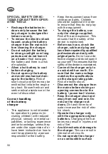 Preview for 98 page of Grizzly BRM 46-140 BSA Q-360 InStart Translation Of The Original Instructions For Use