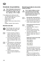 Предварительный просмотр 104 страницы Grizzly BRM 46-160 H Translation Of The Original Instructions For Use