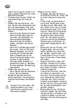 Preview for 12 page of Grizzly BRV 400 S Translation Of The Original Instructions For Use