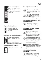 Preview for 47 page of Grizzly BRV 400 S Translation Of The Original Instructions For Use