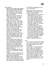 Preview for 67 page of Grizzly BRV 400 S Translation Of The Original Instructions For Use