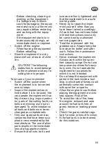 Preview for 69 page of Grizzly BRV 400 S Translation Of The Original Instructions For Use