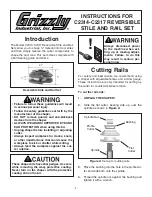 Grizzly C2314 Instructions preview