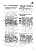 Preview for 149 page of Grizzly CG 3600 Li Translation Of The Original Instructions For Use