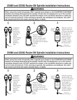 Grizzly D3080 Installation Instructions preview