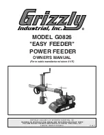 Preview for 1 page of Grizzly EASY FEEDER Owner'S Manual