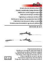 Preview for 1 page of Grizzly EKHS 500-45 2in1 Translation Of The Original Instructions For Use