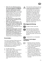 Preview for 11 page of Grizzly EKHS 500-45 2in1 Translation Of The Original Instructions For Use