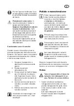 Preview for 61 page of Grizzly ELS 3027 E Combi Instructions For Use Manual