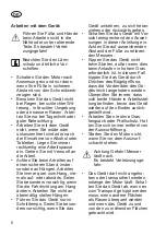 Предварительный просмотр 8 страницы Grizzly ERM 1434-3 Stow Translation Of The Original Instructions For Use