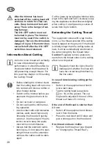 Preview for 20 page of Grizzly ERT 230 Translation Of The Original Instructions For Use