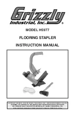 Предварительный просмотр 1 страницы Grizzly FLOORING STAPLER H5977 Instruction Manual