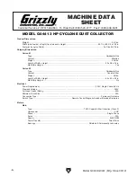 Preview for 8 page of Grizzly G0440 Owner'S Manual