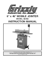 Предварительный просмотр 14 страницы Grizzly G0452Z Manual Insert