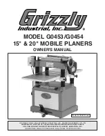 Предварительный просмотр 12 страницы Grizzly G0453 Owner'S Manual