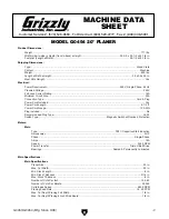 Предварительный просмотр 20 страницы Grizzly G0453 Owner'S Manual