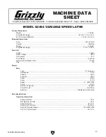 Preview for 3 page of Grizzly G0456 Owner'S Manual