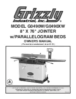 Предварительный просмотр 1 страницы Grizzly G0490W Owner'S Manual