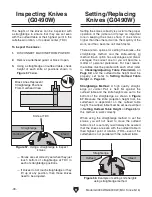 Предварительный просмотр 40 страницы Grizzly G0490W Owner'S Manual