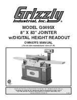 Предварительный просмотр 1 страницы Grizzly G0495X Owner'S Manual