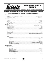 Предварительный просмотр 7 страницы Grizzly G0495X Owner'S Manual