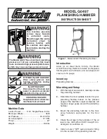 Предварительный просмотр 1 страницы Grizzly G0497 Instruction Sheet