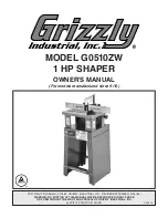 Grizzly G0510ZW Owner'S Manual preview