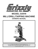 Предварительный просмотр 1 страницы Grizzly G0519 Owner'S Manual