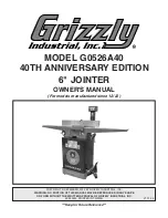 Grizzly G0526A40 Owner'S Manual предпросмотр