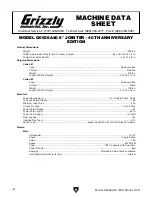 Preview for 8 page of Grizzly G0526A40 Owner'S Manual