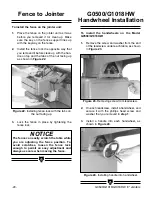 Предварительный просмотр 24 страницы Grizzly G0543 Instruction Sheet