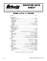 Предварительный просмотр 56 страницы Grizzly G0543 Instruction Sheet