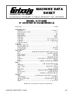 Предварительный просмотр 63 страницы Grizzly G0543 Instruction Sheet