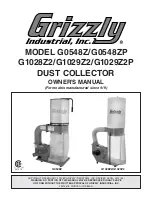 Preview for 1 page of Grizzly G0548Z Owner'S Manual