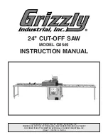 Grizzly G0549 Instruction Manual preview