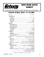 Предварительный просмотр 43 страницы Grizzly G0550/G0551 Instruction Manual