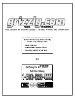 Предварительный просмотр 56 страницы Grizzly G0550/G0551 Instruction Manual